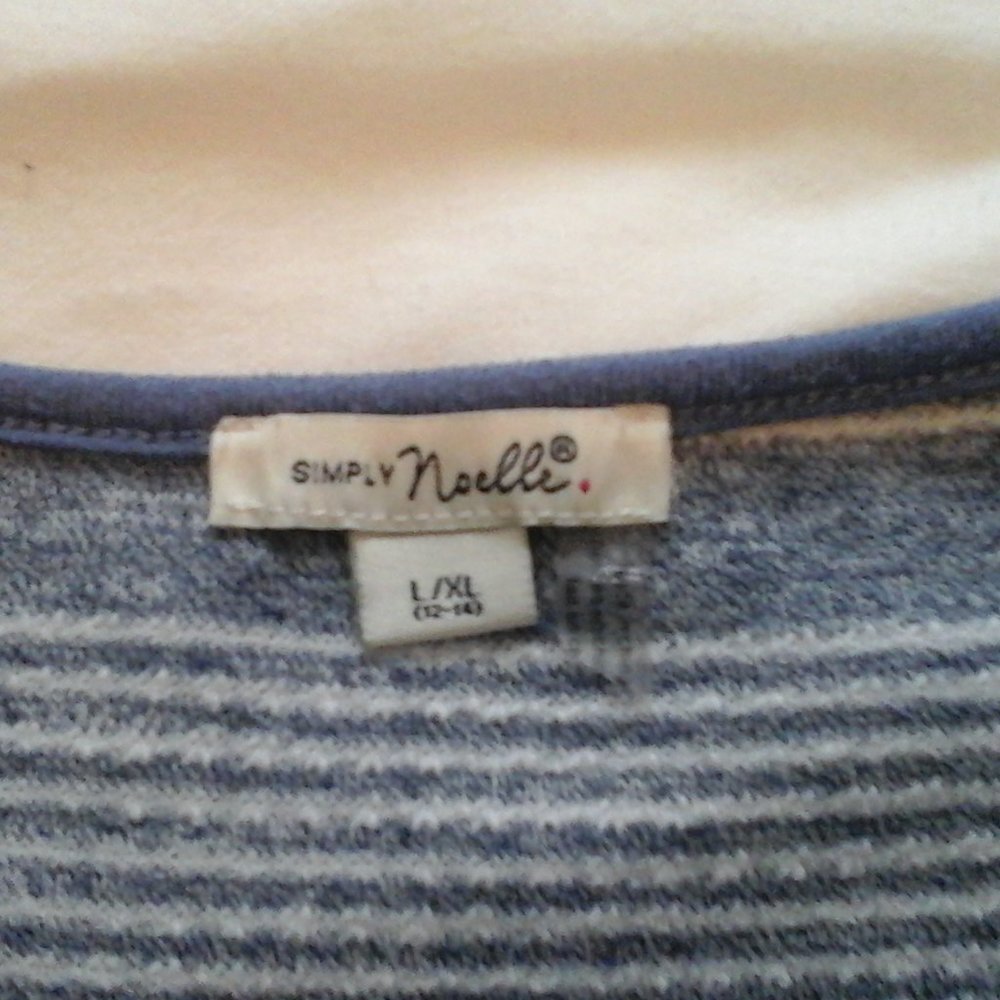 Simply Noelle Blue Top L/XL